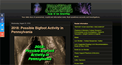 Desktop Screenshot of phantomsandmonsters.com